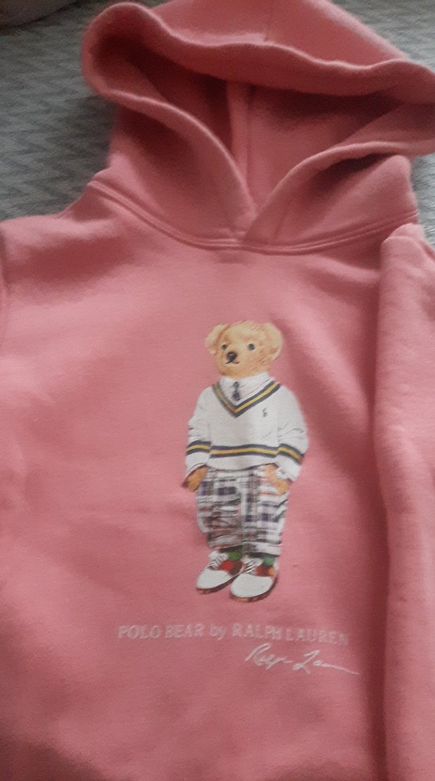 Kız Çocuk Kapüşonlu Pembe Sweatshirt - Görsel 3