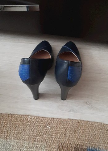 Kadın lacivertKlasik Topuklu Ayakkabı - Görsel 3