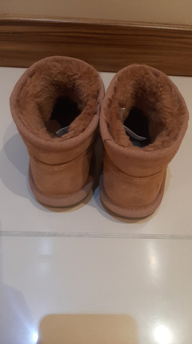 Bej Süet kiz cocuk Dolgu Topuk Bot - Görsel 3