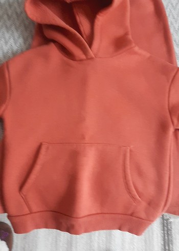 Kiremit rengi Oversize Kız Eşofman Takımı - Görsel 7