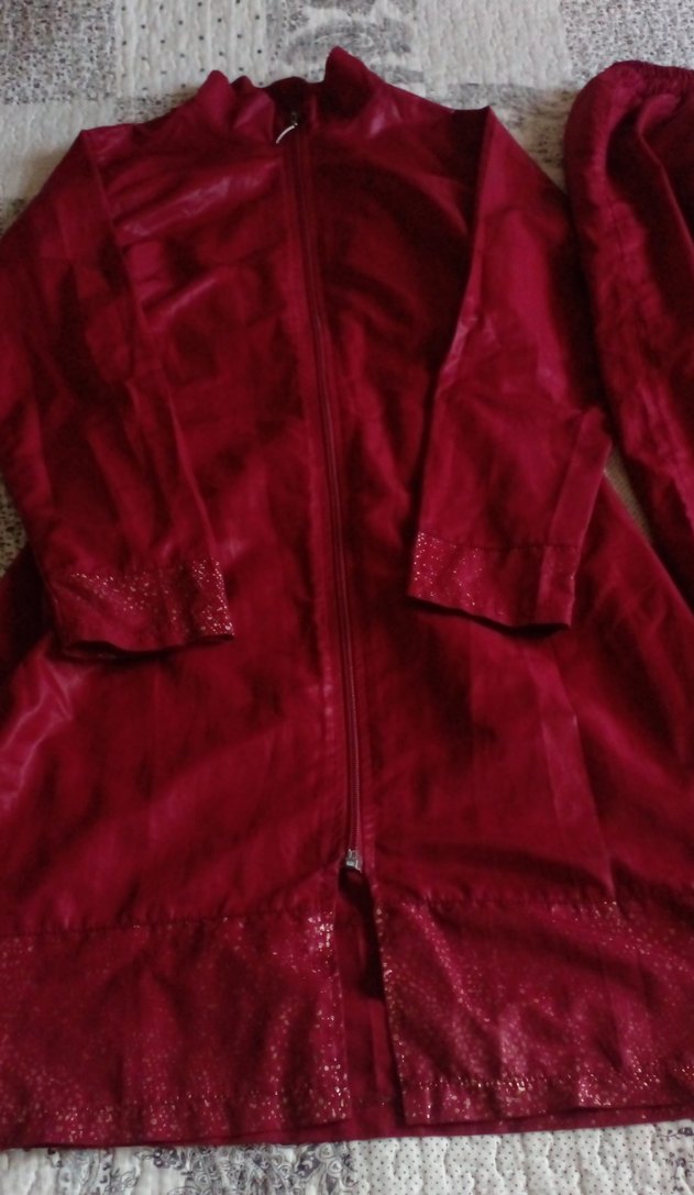 Bordo simli kaliteli çabuk kuruyan Haşema takımı - Görsel 4