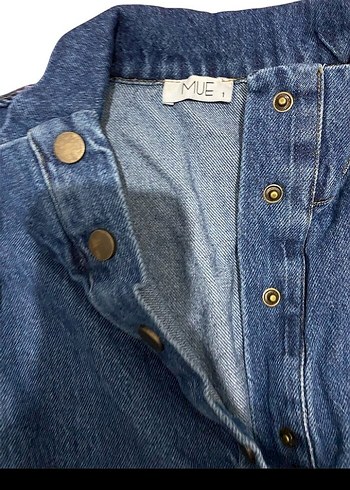 Kadın Lacivert Uzun Kot Elbise - Görsel 4