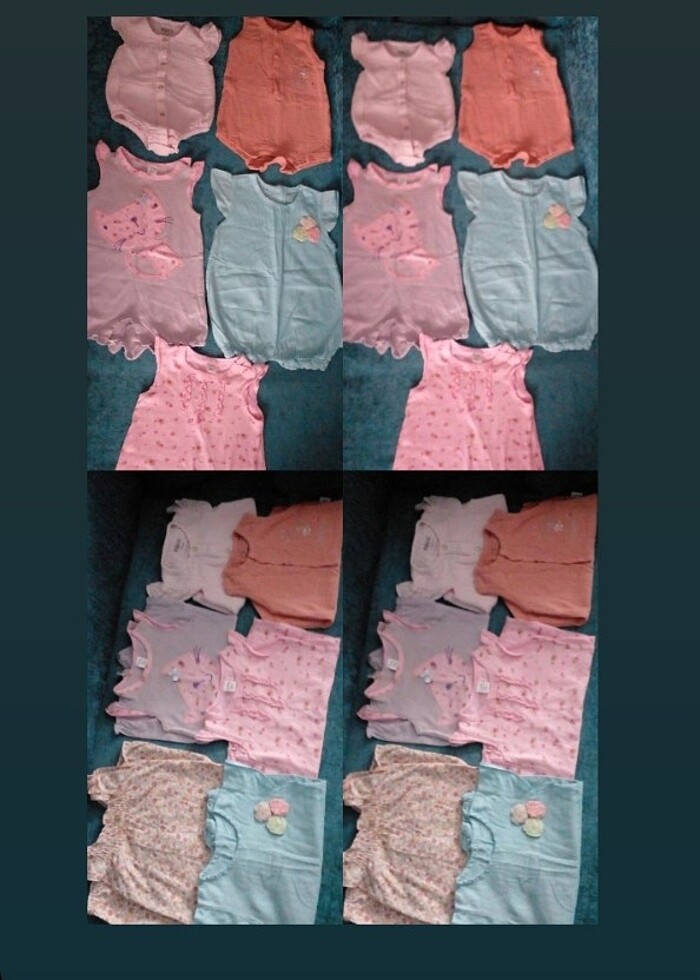 Lekesiz temiz çeşitli bebek kıyafetleri
toplam 15 adet ürün - Görsel 2