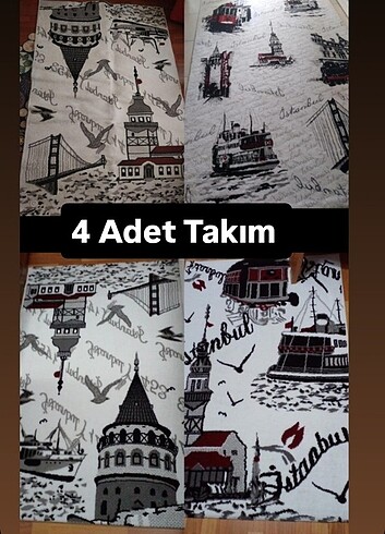 Farklı Ebatlarda istanbul desenli halılar