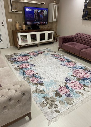 Diger Gri Soyut Desenli Modern Halı - Görsel 17