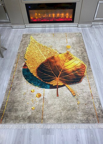 Diger Gri Soyut Desenli Modern Halı - Görsel 4