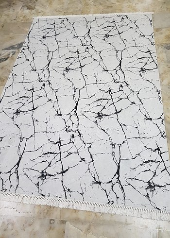 Diger Gri Soyut Desenli Modern Halı - Görsel 10