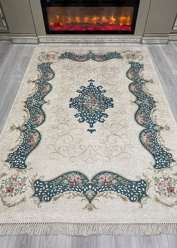 Diger Koyu Mavi Yılan Desenli Halı - Görsel 12