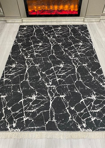 Diger Koyu Mavi Yılan Desenli Halı - Görsel 4