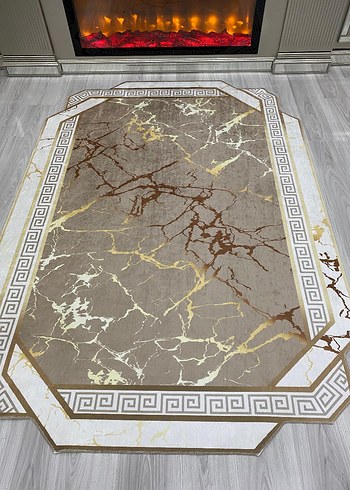 Diger Koyu Mavi Yılan Desenli Halı - Görsel 7