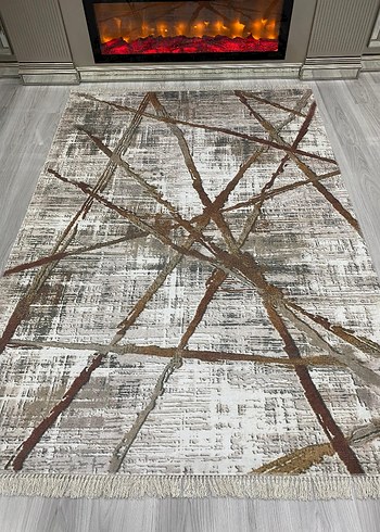 Diger Koyu Mavi Yılan Desenli Halı - Görsel 6