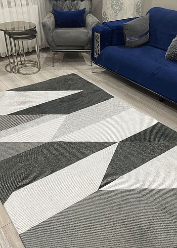 Gri Soyut Desenli Çağdaş Halı örtüsü 4 M2 650 tl 6 m2 750 tl  - Görsel 4