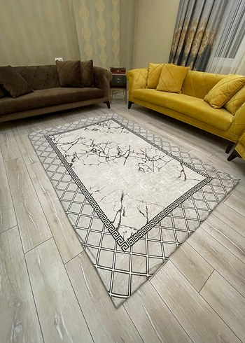 Gri Soyut Desenli Çağdaş Halı örtüsü 4 M2 650 tl 6 m2 750 tl  - Görsel 12