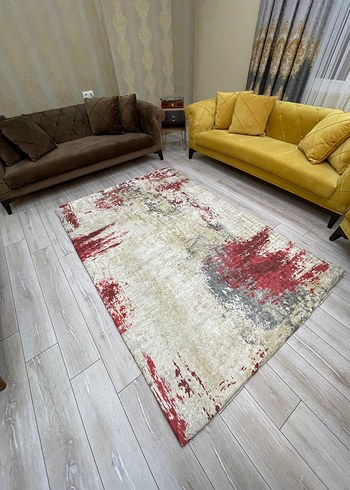 Gri Soyut Desenli Çağdaş Halı örtüsü 4 M2 650 tl 6 m2 750 tl  - Görsel 13