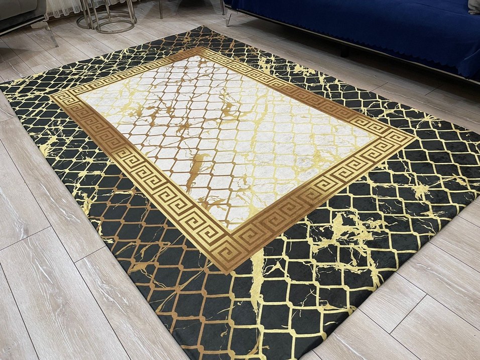 Gri Soyut Desenli Çağdaş Halı örtüsü 4 M2 650 tl 6 m2 750 tl  - Görsel 2