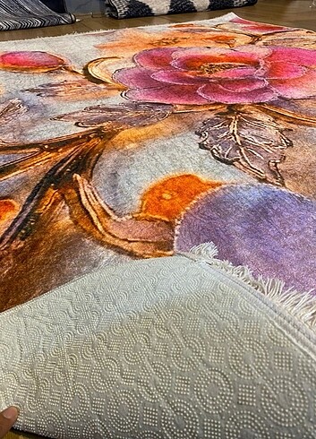 İSTEDİĞİNİZ ÖLÇÜDE 3 BOYUTLU KAYMAZ TABAN HALI  - Görsel 7