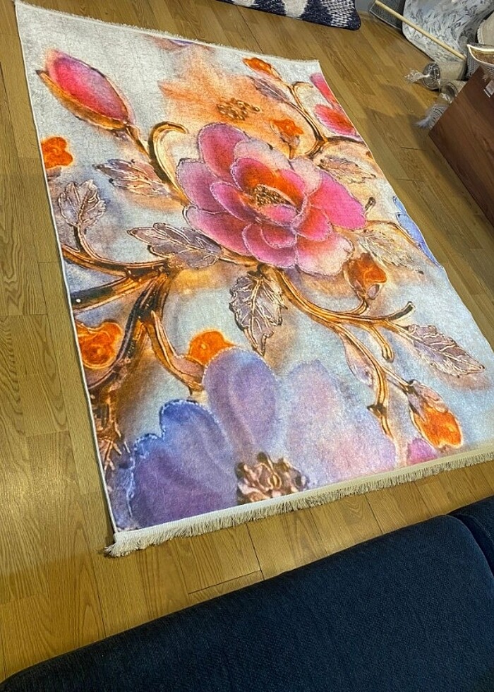 İSTEDİĞİNİZ ÖLÇÜDE 3 BOYUTLU KAYMAZ TABAN HALI  - Görsel 5