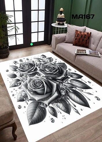 3 BOYUTLU KAYMAZ TABAN HALI BİRİNCİ KALİTE BASIM UYGUN FİYAT GAR - Görsel 13