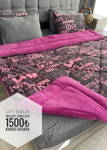 YORGAN WELSOFT ÇİFT KİŞİLİK UYKU SETİ 1500 tl kargo ücretsiz - Görsel 20