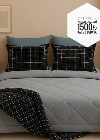 YORGAN WELSOFT ÇİFT KİŞİLİK UYKU SETİ 1500 tl kargo ücretsiz - Görsel 10