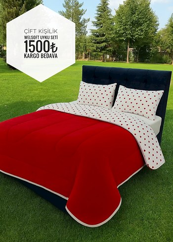 YORGAN WELSOFT ÇİFT KİŞİLİK UYKU SETİ 1500 tl kargo ücretsiz - Görsel 5