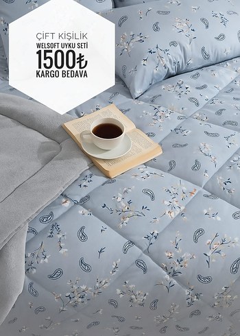 YORGAN WELSOFT ÇİFT KİŞİLİK UYKU SETİ 1500 tl kargo ücretsiz - Görsel 19