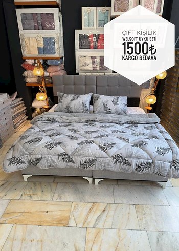 YORGAN WELSOFT ÇİFT KİŞİLİK UYKU SETİ 1500 tl kargo ücretsiz - Görsel 11