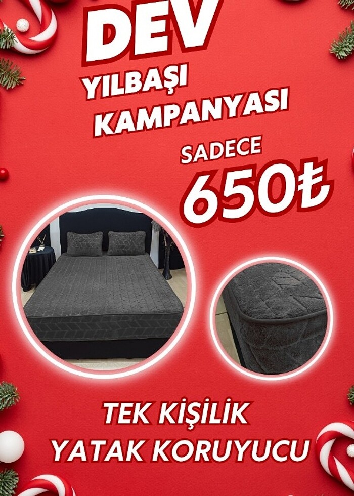 SICACIK WELSOFT YATAK KORUYUCU TEK ÇİFT BATTAL BOY KAÇMAZ FIRSAT - Görsel 5