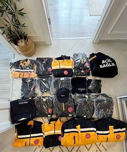 112 Kadın Erkek Tişört Pantolon Sweatshirt Mont Yelek