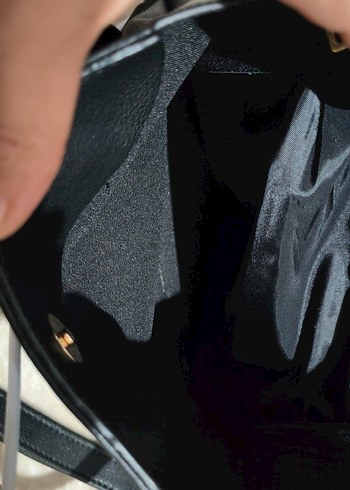 Siyah Deri Püsküllü Kadın Çanta - Görsel 7