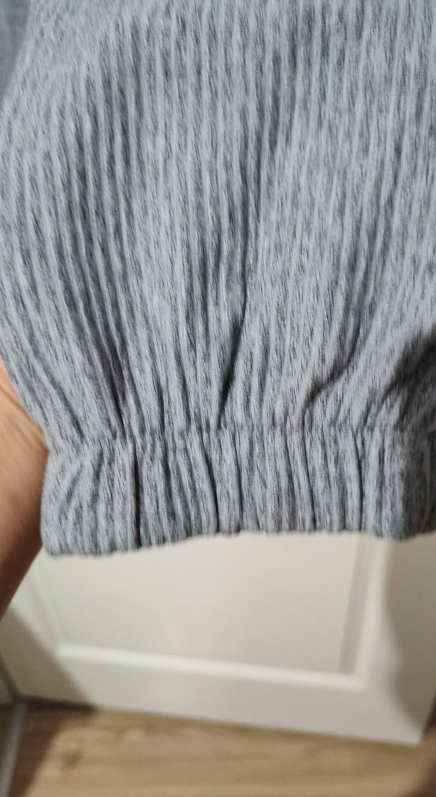 Gri Bol Kesim Kadın Eşofman Altı - Görsel 4