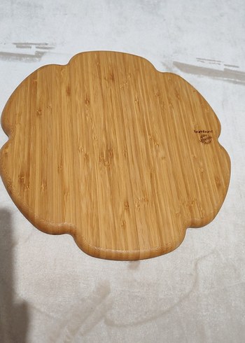 Bohem Tarzı Bej Ahşap Bölmeli Tabak - Görsel 4