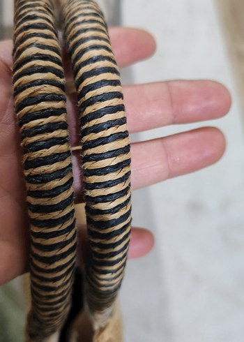 Bej Örgü Kadın Çanta - Görsel 8