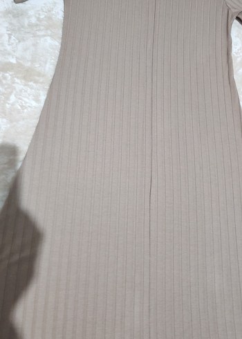 Bej Kadın Uzun Piliseli Elbise - Görsel 8