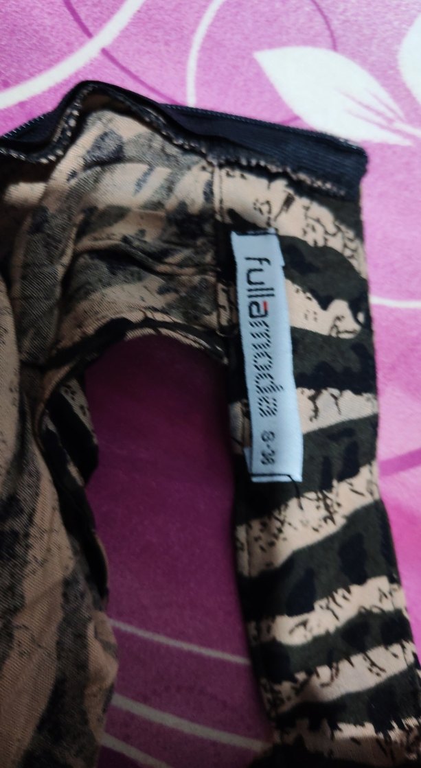 Kahverengi Zebra Desenli Midi Elbise - Görsel 4