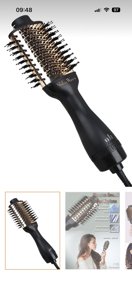 3'ü 1 Arada Saç Şekillendirici Beyaz - Görsel 5