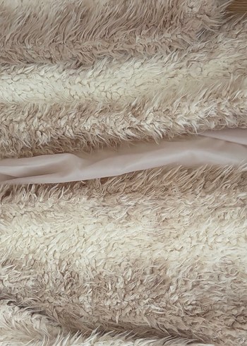 Bej Uzun Kadın Suni Kürk - Görsel 2