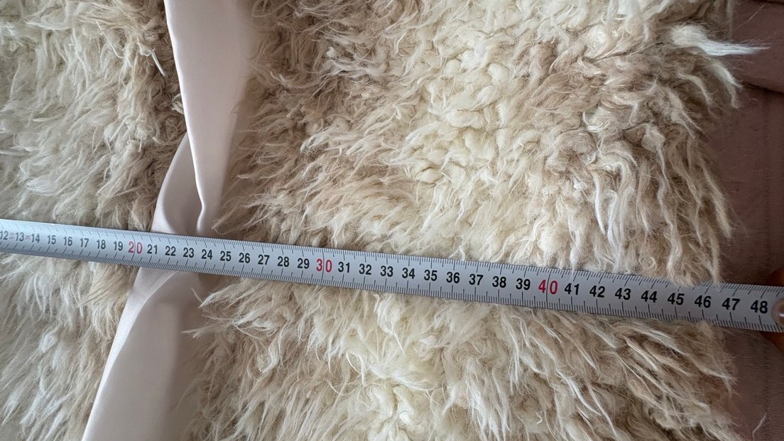 Bej Uzun Kadın Suni Kürk - Görsel 5