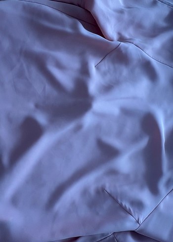 Pembe V Yakalı Midi  Bluz - Görsel 3