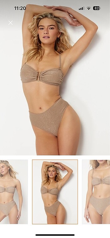 Trendyol & Milla Vizon simli bikini takım