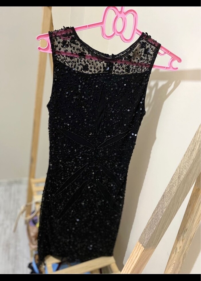 Payetli pullu elbise - Görsel 2