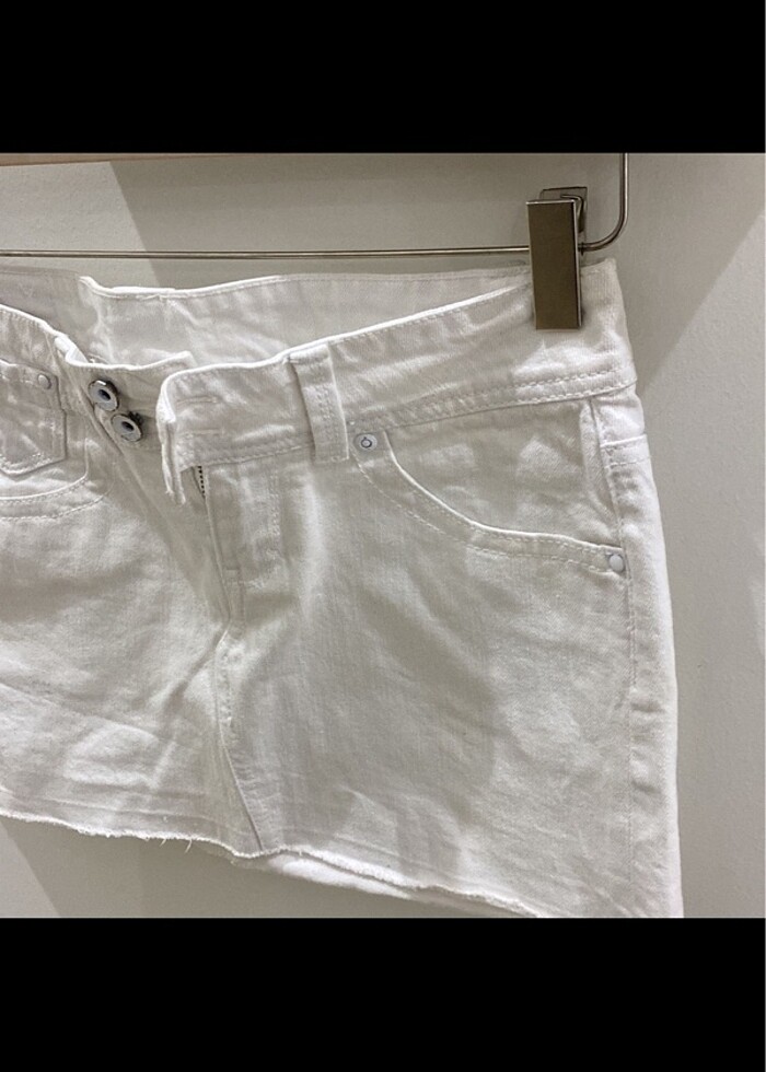 Beyaz mango kot etek - Görsel 3