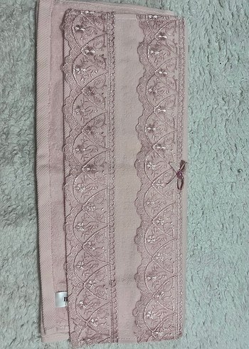 Nakışlı Bohem Pembe Havlu