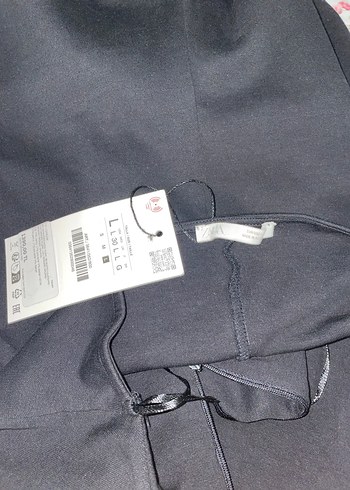 Zara Siyah V Yakalı Kadın Triko Tulum