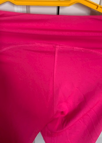 Parlak Pembe Fermuarlı Kadın Spor Taytı - Görsel 4