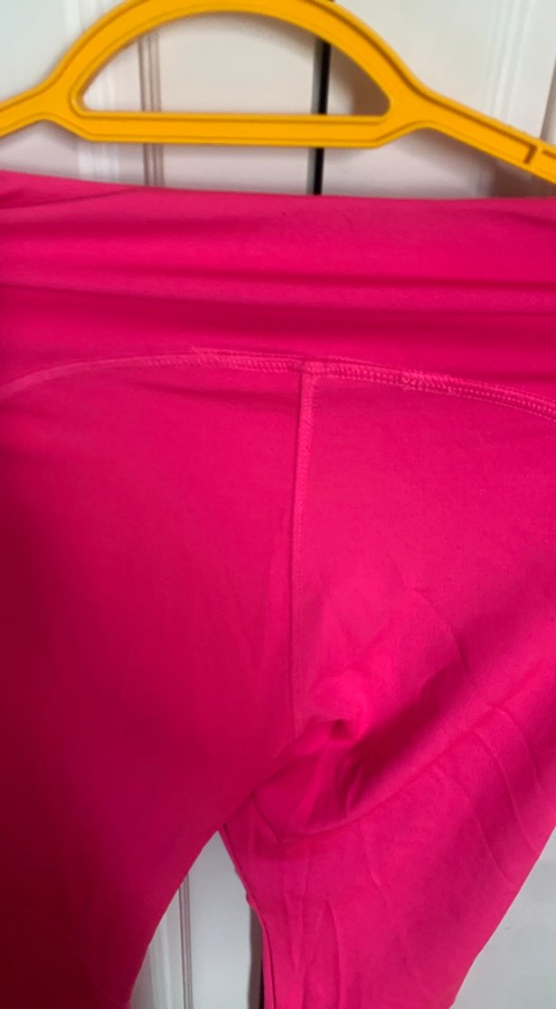 Parlak Pembe Fermuarlı Kadın Spor Taytı - Görsel 4