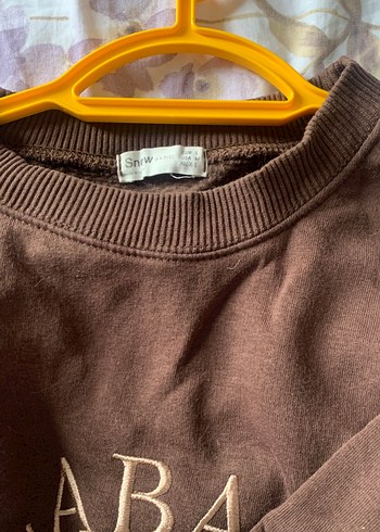 Kahverengi Kadın Süet Sweatshirt - Görsel 3