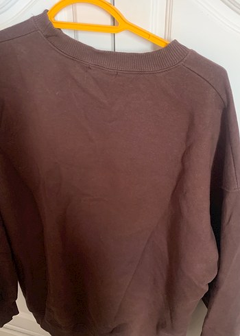 Kahverengi Kadın Süet Sweatshirt - Görsel 2