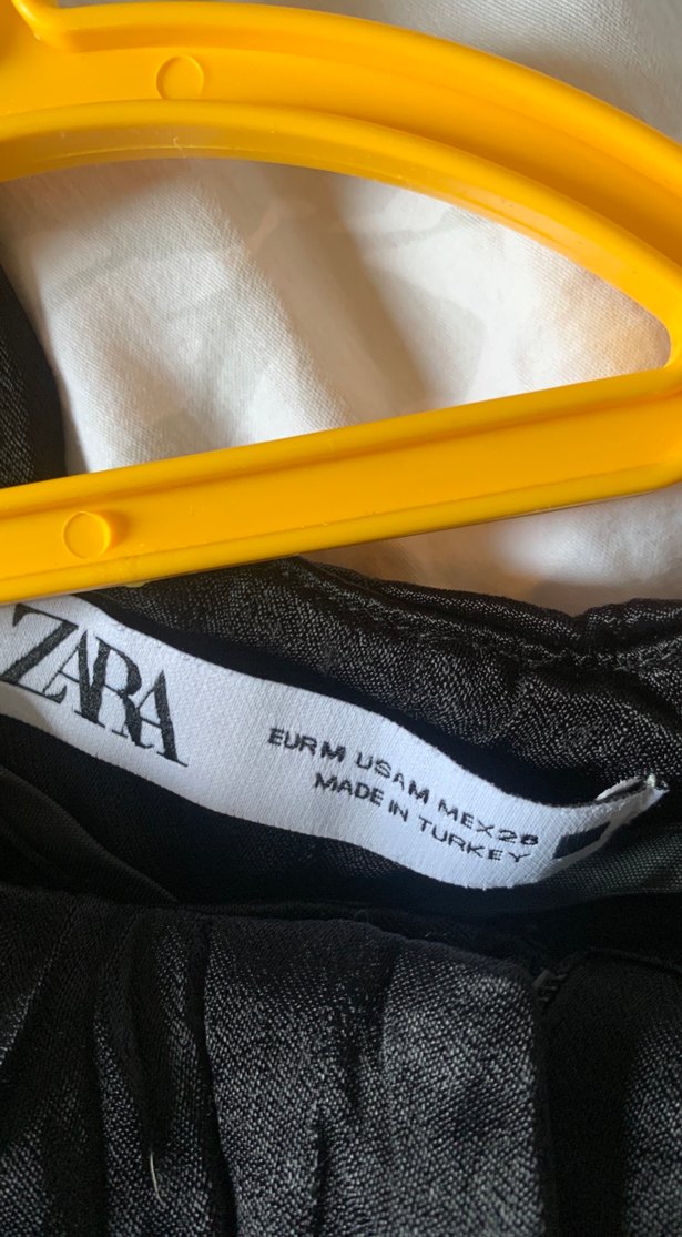 Kadın Siyah saten Midi Bol Kesim Pantolon - Görsel 3