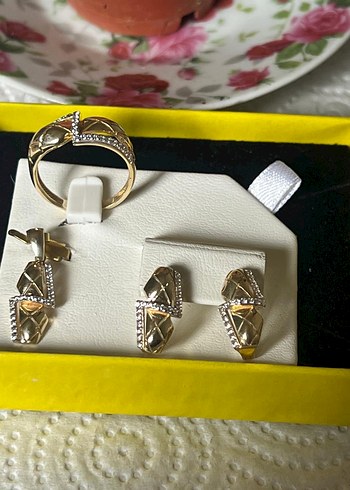 Altın Rnkli gümüş set